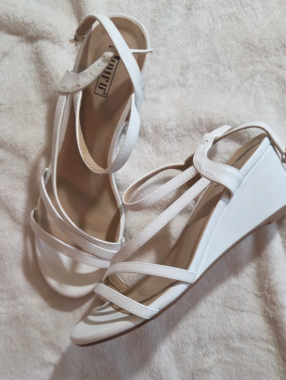 Wedge Strappy Sandals In Box